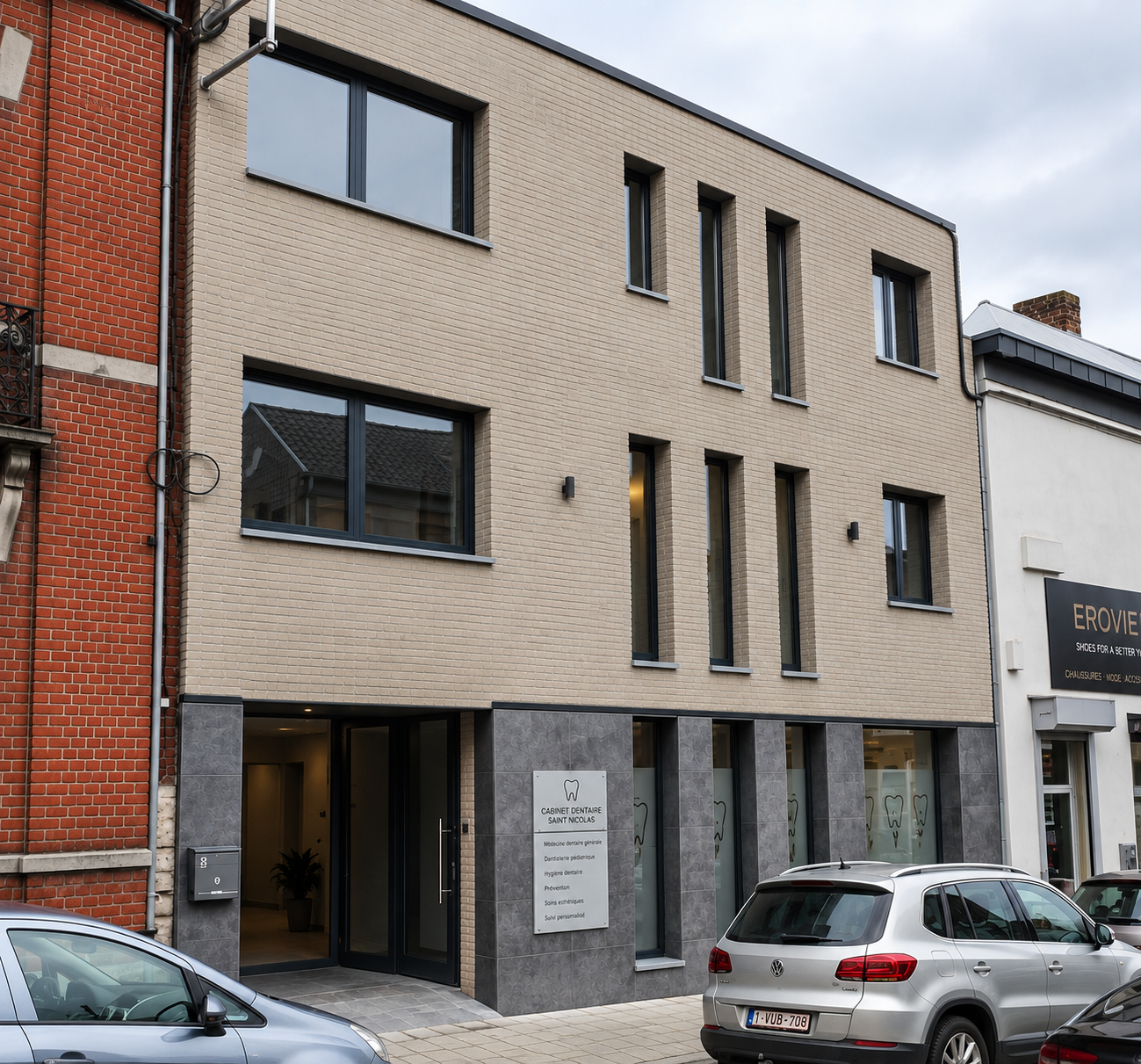 Façade du Cabinet Dentaire Saint-Nicolas à Liège